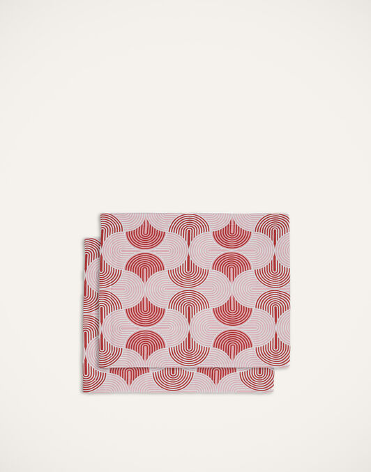 Placemat Set Of 2 La DoubleJ: Slinky Rosso Placemat Set Of 2 La DoubleJ: Slinky Rosso TBM0001LIN005