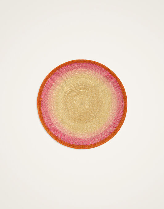 Handpainted Sunset Placemats Set Of 2 La DoubleJ: Gradient Fuchsia Handpainted Sunset Placemats Set Of 2 La DoubleJ: Gradient Fuchsia PMT0030STR001