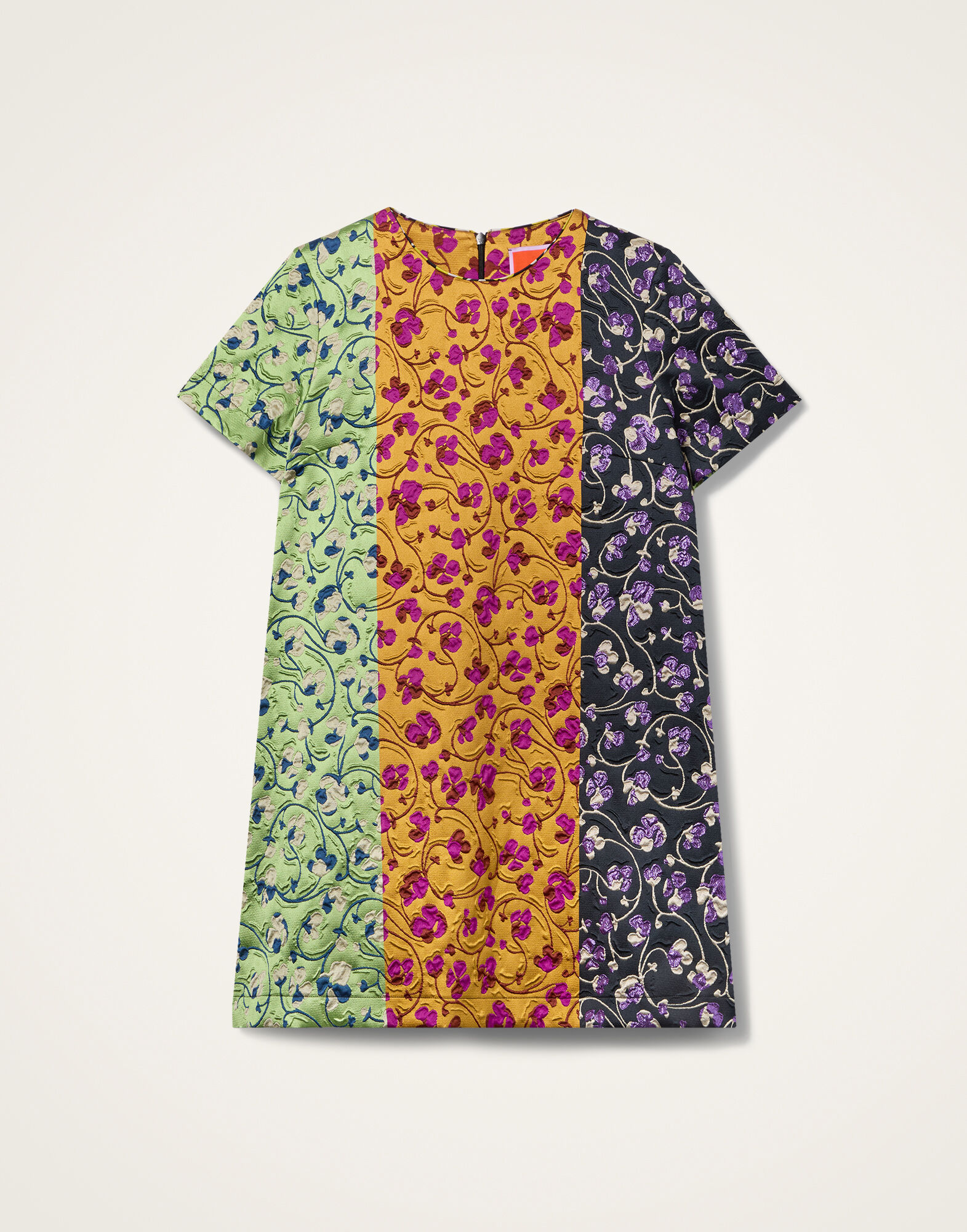Mini Swing Dress La DoubleJ: Honeysuckle Tricolor Yellow DRE0658JCQ129