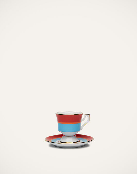 Espresso Cup & Saucer Set of 4 La DoubleJ: Rainbow Mix DIS0042CER001