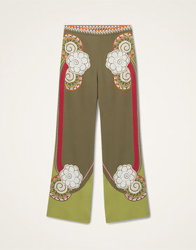 Stretch Pants La DoubleJ: Ambrosia Placée Green TRO0054VIS011