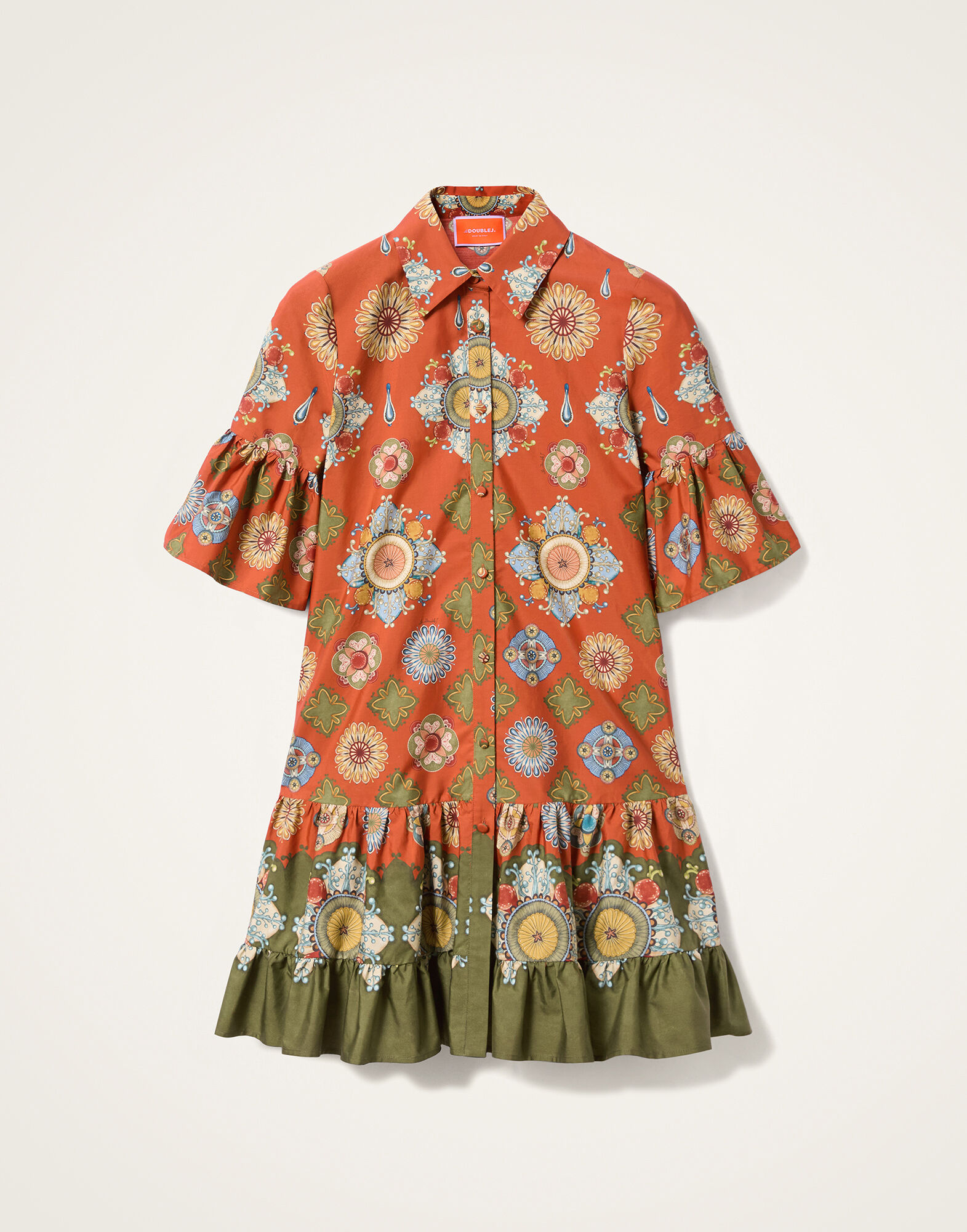 Choux Dress La DoubleJ: Nucleus Placée Rust Choux Dress La DoubleJ: Nucleus Placée Rust DRE0193COT039