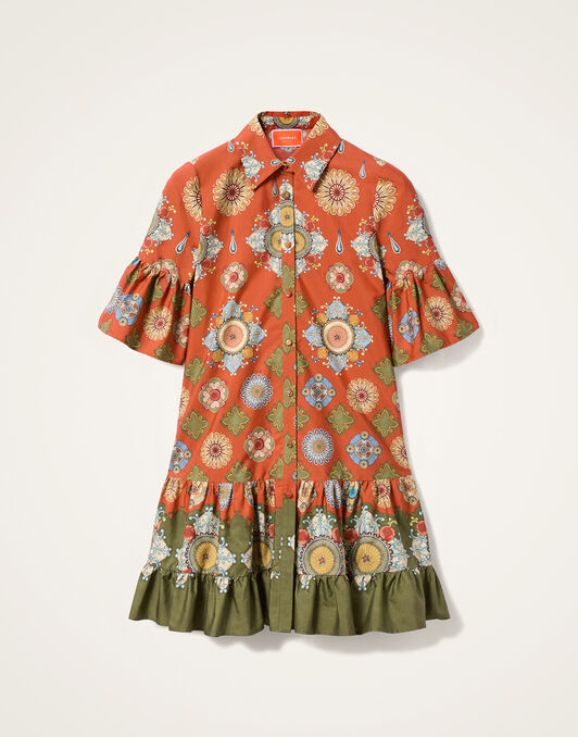 Choux Dress La DoubleJ: Nucleus Placée Rust Choux Dress La DoubleJ: Nucleus Placée Rust DRE0193COT039