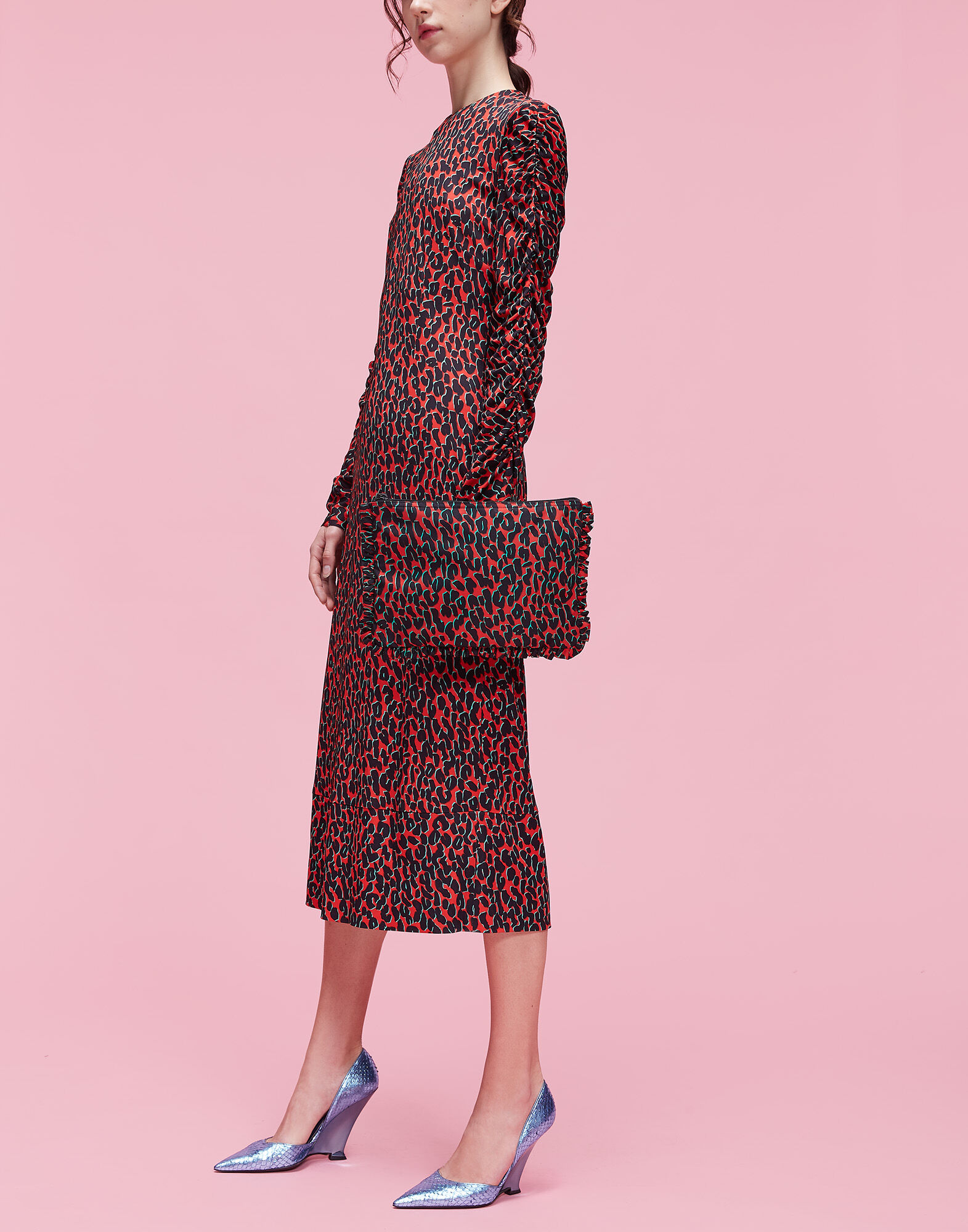 Hand Pochette La DoubleJ: Leopard Rosso Hand Pochette LaDoubleJ: Leopard Rosso BAG0002NYL001