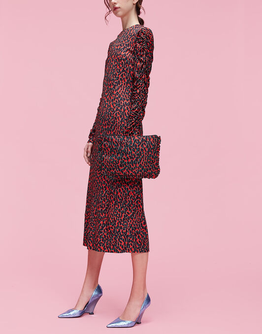 Hand Pochette La DoubleJ: Leopard Rosso Hand Pochette LaDoubleJ: Leopard Rosso BAG0002NYL001