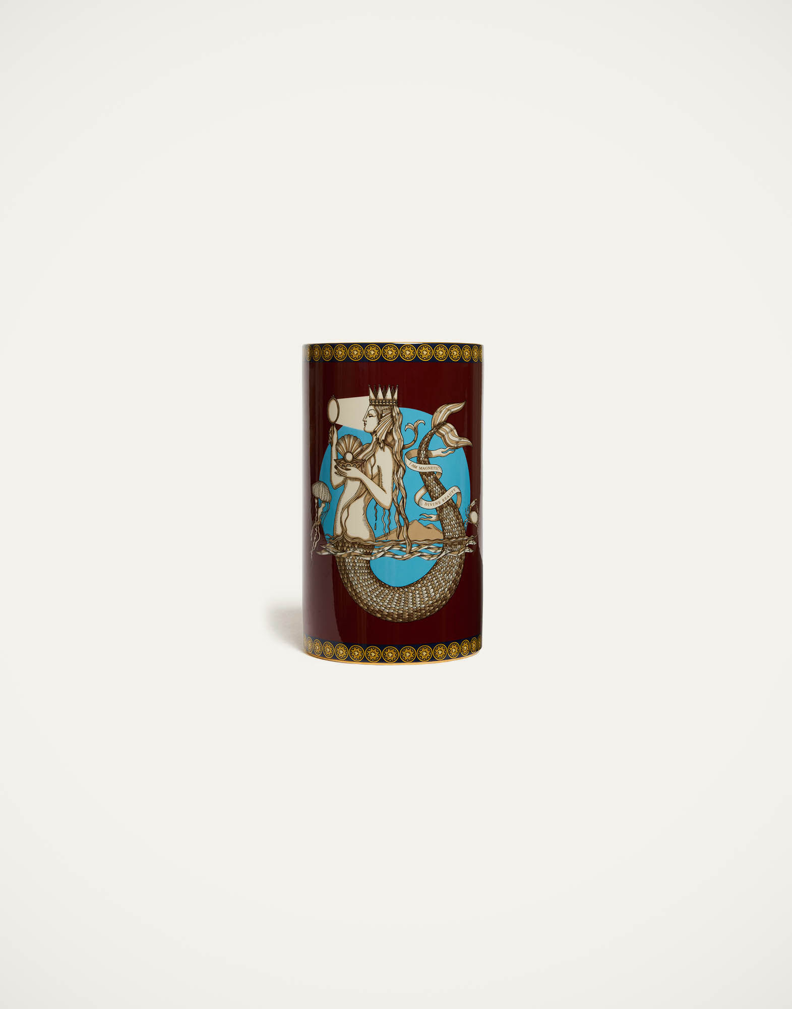 Small Pillar Vase La DoubleJ: The Mermaid Bordeaux Small Pillar Vase La DoubleJ: The Mermaid Bordeaux VAS0024CER001