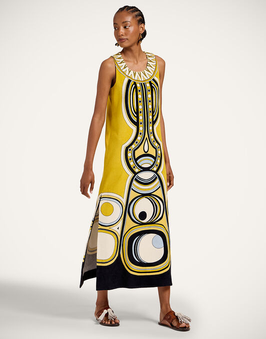 Totem Dress La DoubleJ: Sanctuary Placée Gold Totem Dress La DoubleJ: Sanctuary Placée Gold DRE1082JER084