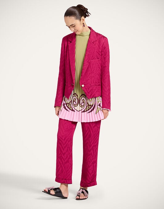 Luckycharm Jacket La DoubleJ: Animalier Raspberry Luckycharm Jacket La DoubleJ: Animalier Raspberry JAC0199JCQ118