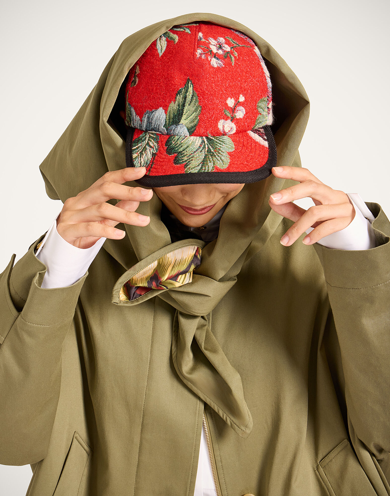 Windsor Parka La DoubleJ: Solid Military Green Windsor Parka La DoubleJ: Solid Military Green JAC0160COT081