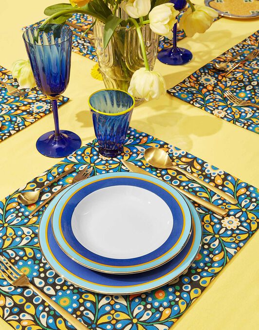 Dinner Plates Set Of 2 La DoubleJ: Rainbow Blue DIN0002CER001