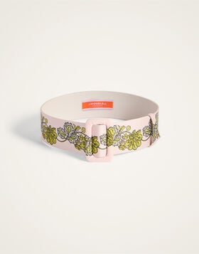 Medium Belt La DoubleJ: Swathe Placée Pink BEL0017FOD009