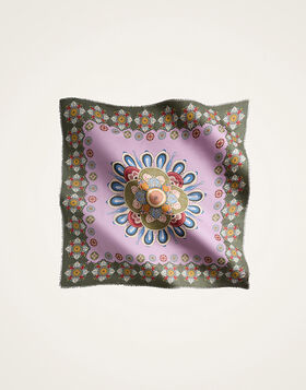 Foulard 140 La DoubleJ: Nucleus Placée Dusty Pink SCA0060MOS001