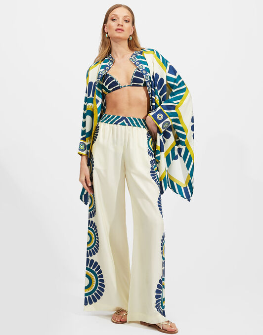 Foulard Shirt La DoubleJ: White Solar Placée SHI0167LAC008
