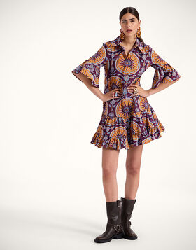 Choux Dress La DoubleJ: Sovereign Purple DRE0193COT039