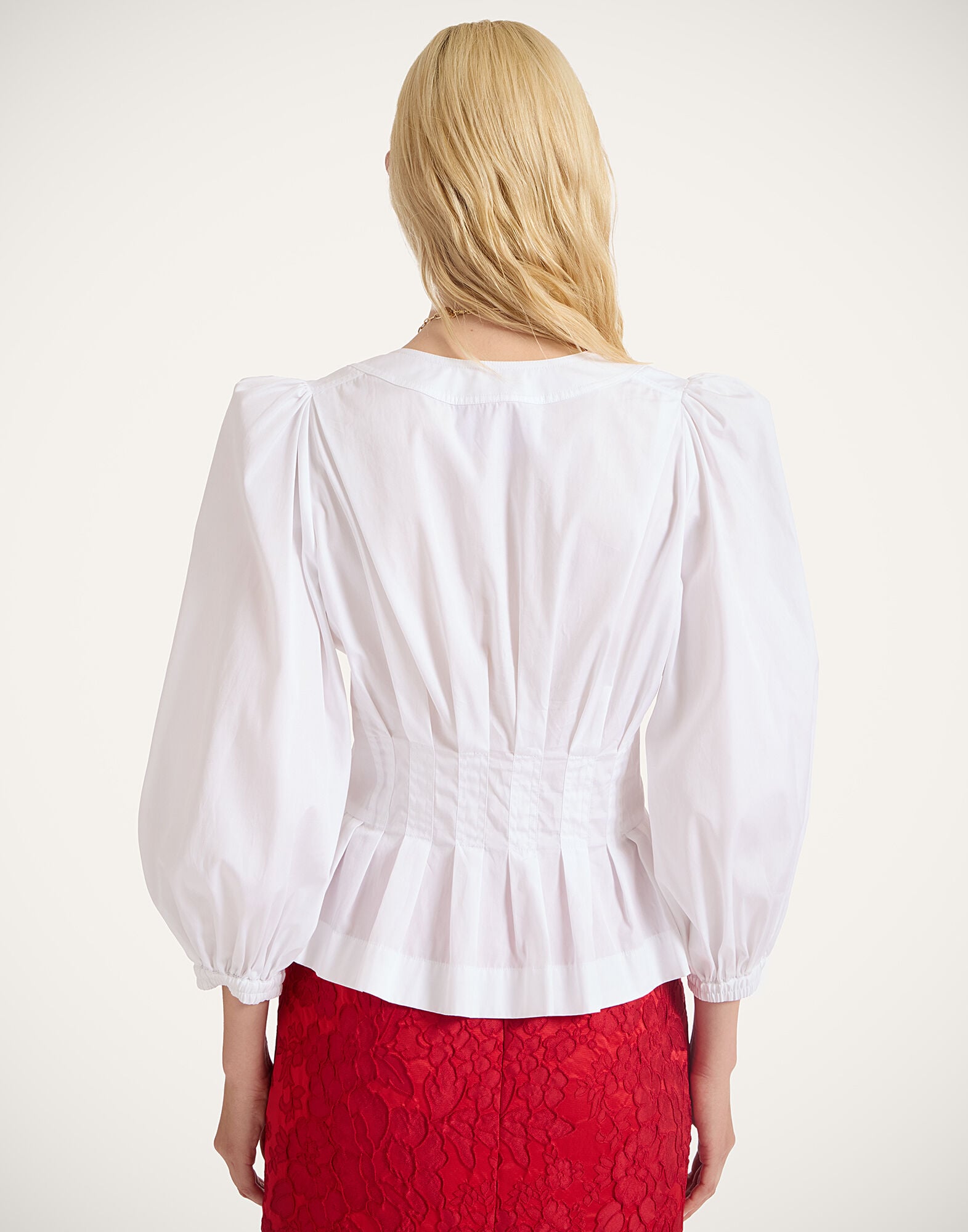 Primrose Shirt La DoubleJ: Solid White Primrose Shirt La DoubleJ: Solid White SHI0122COT064