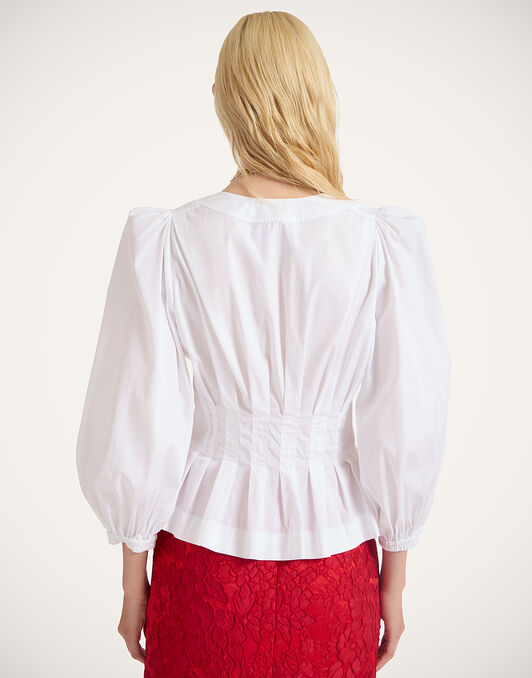 Primrose Shirt La DoubleJ: Solid White Primrose Shirt La DoubleJ: Solid White SHI0122COT064