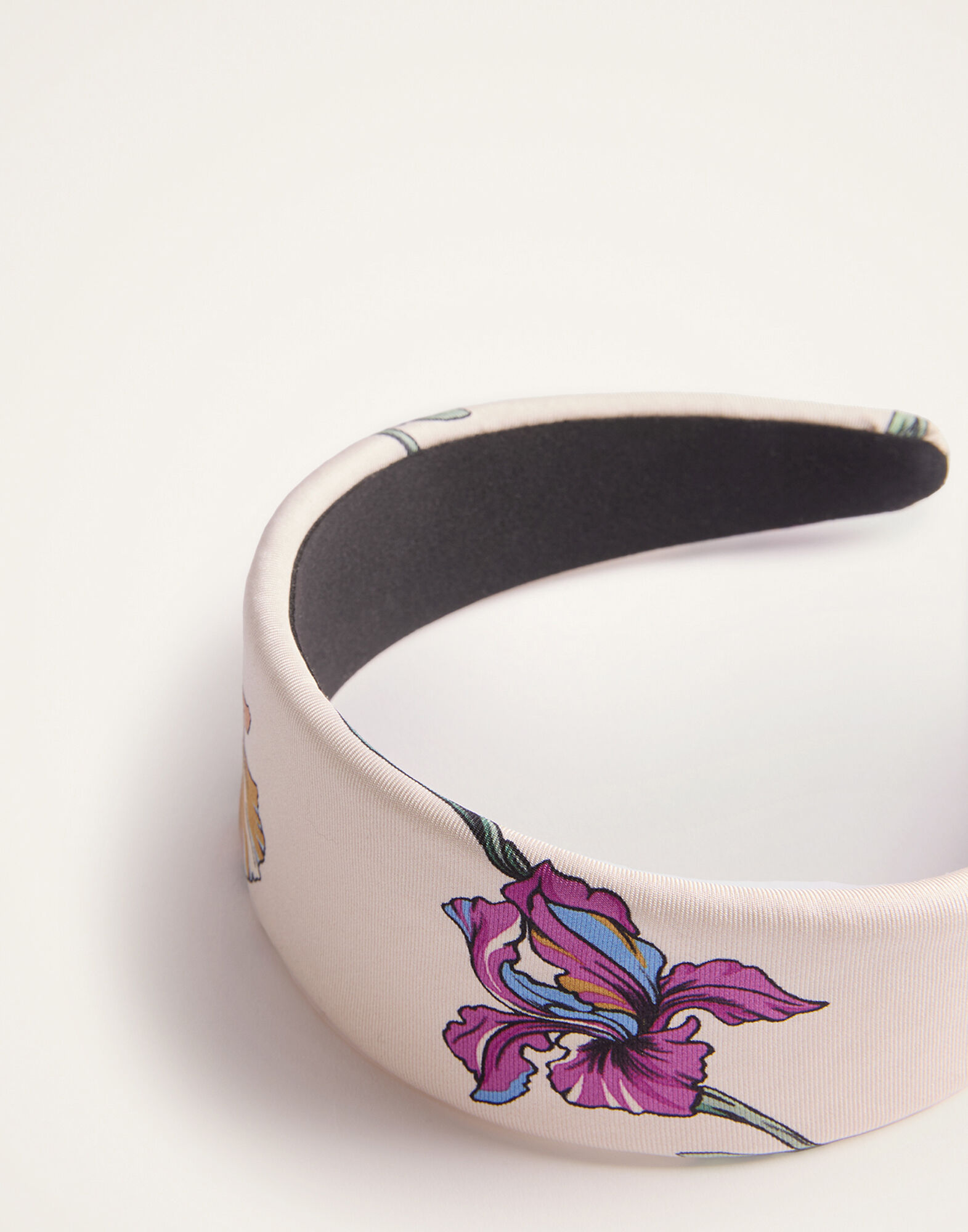 Flat Headband La DoubleJ: Mini Iris Ivory Flat Headband La DoubleJ: Mini Iris Ivory HEB0023FOD001