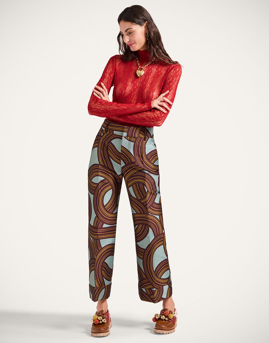 Lacey Turtleneck La DoubleJ: Solid Brick Red Lacey Turtleneck La DoubleJ: Solid Brick Red TOP0180LAC007