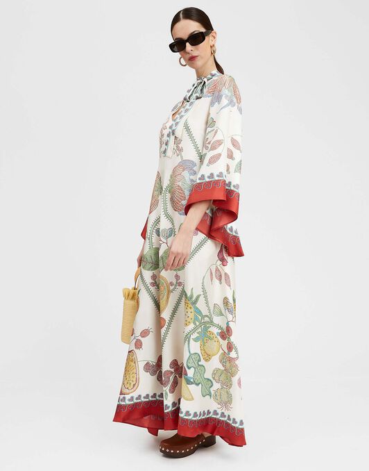 Magnifico Dress La DoubleJ: Grenadilla Placée Off White DRE0232SIL006