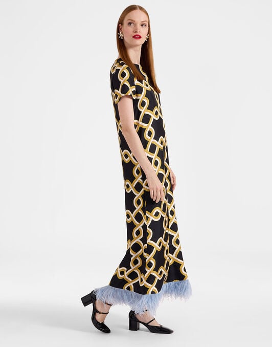 Swing Dress La DoubleJ: Tackle Black Swing Dress La DoubleJ: Tackle Black DRE0864SIL026