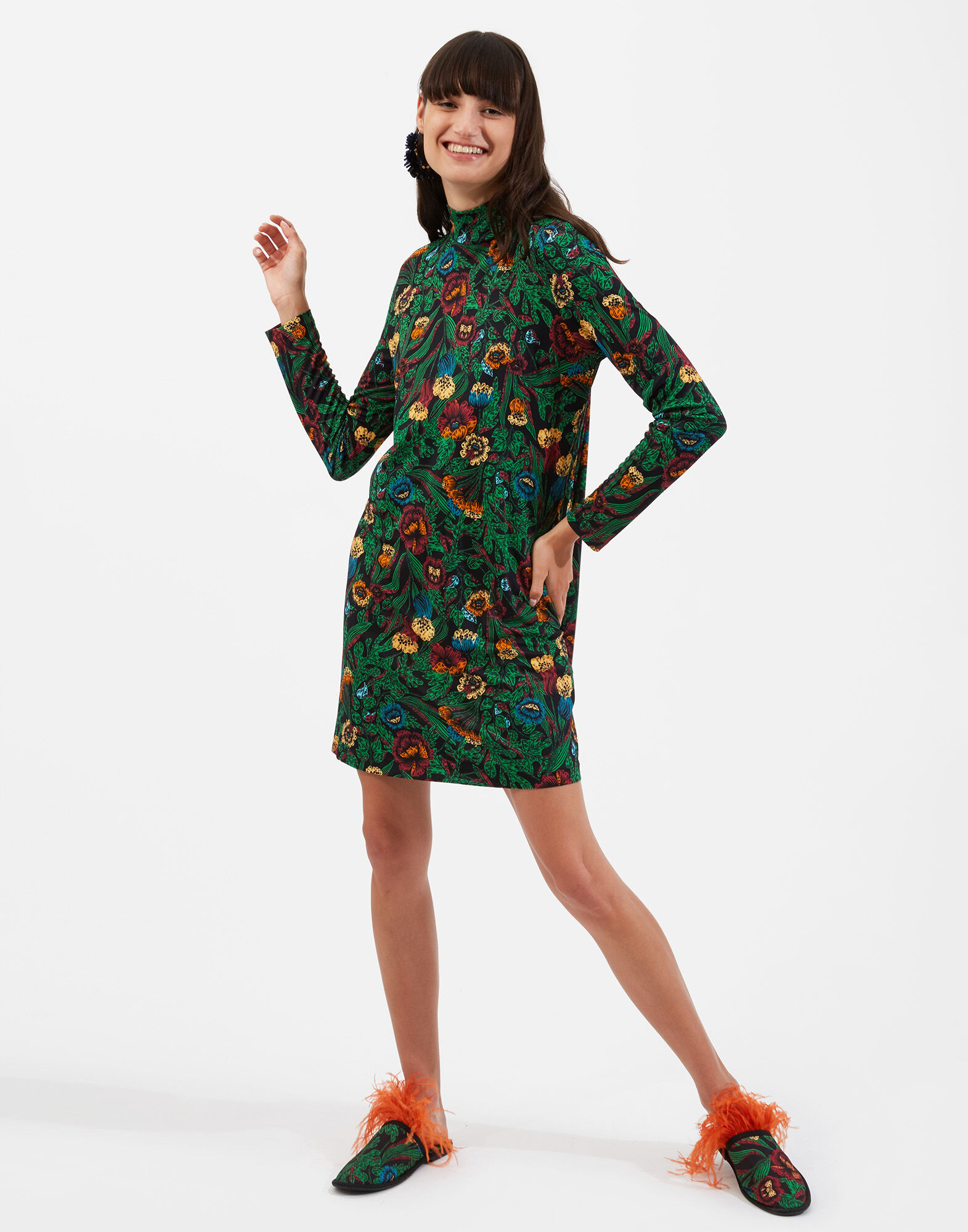 Suitcase Dress La DoubleJ: Night Garden DRE0294JER011