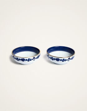 Snack Bowl Set Of 2 La DoubleJ: Wildbird Blue BWT0004CER001