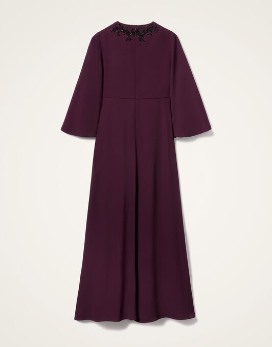 Long Sorella Dress La DoubleJ: Solid Burgundy DRE0975SAB001