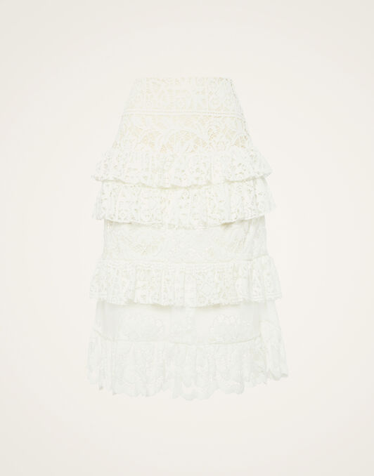 Footloose Lacey Skirt La DoubleJ: White Footloose Lacey Skirt La DoubleJ: White SKI0104EMB028