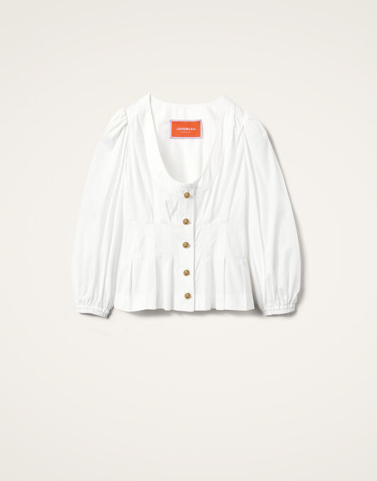 Primrose Shirt La DoubleJ: Solid White Primrose Shirt La DoubleJ: Solid White SHI0122COT064