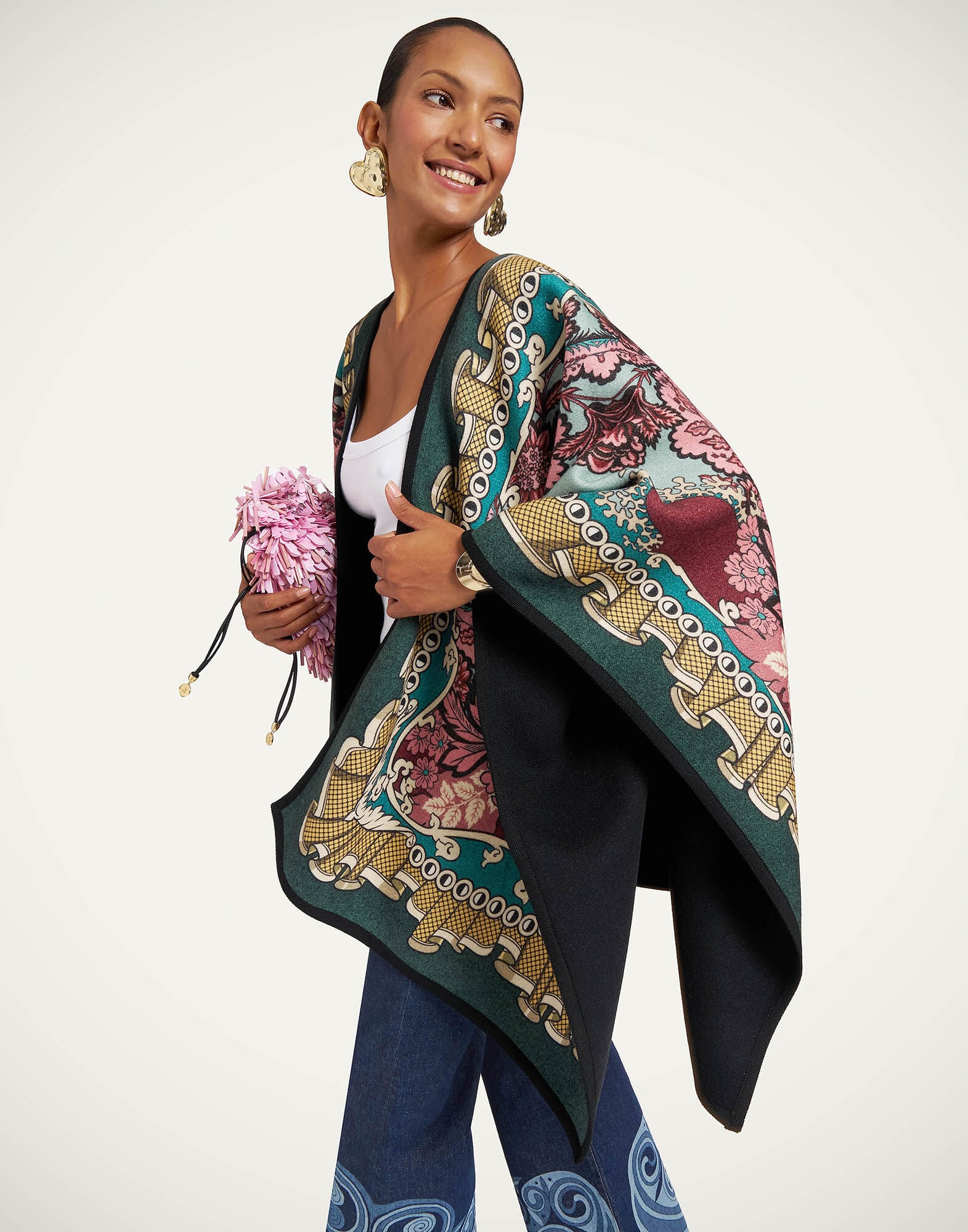 Soul Poncho La DoubleJ: Symposium Placée Light Blue SCA0047PLA003