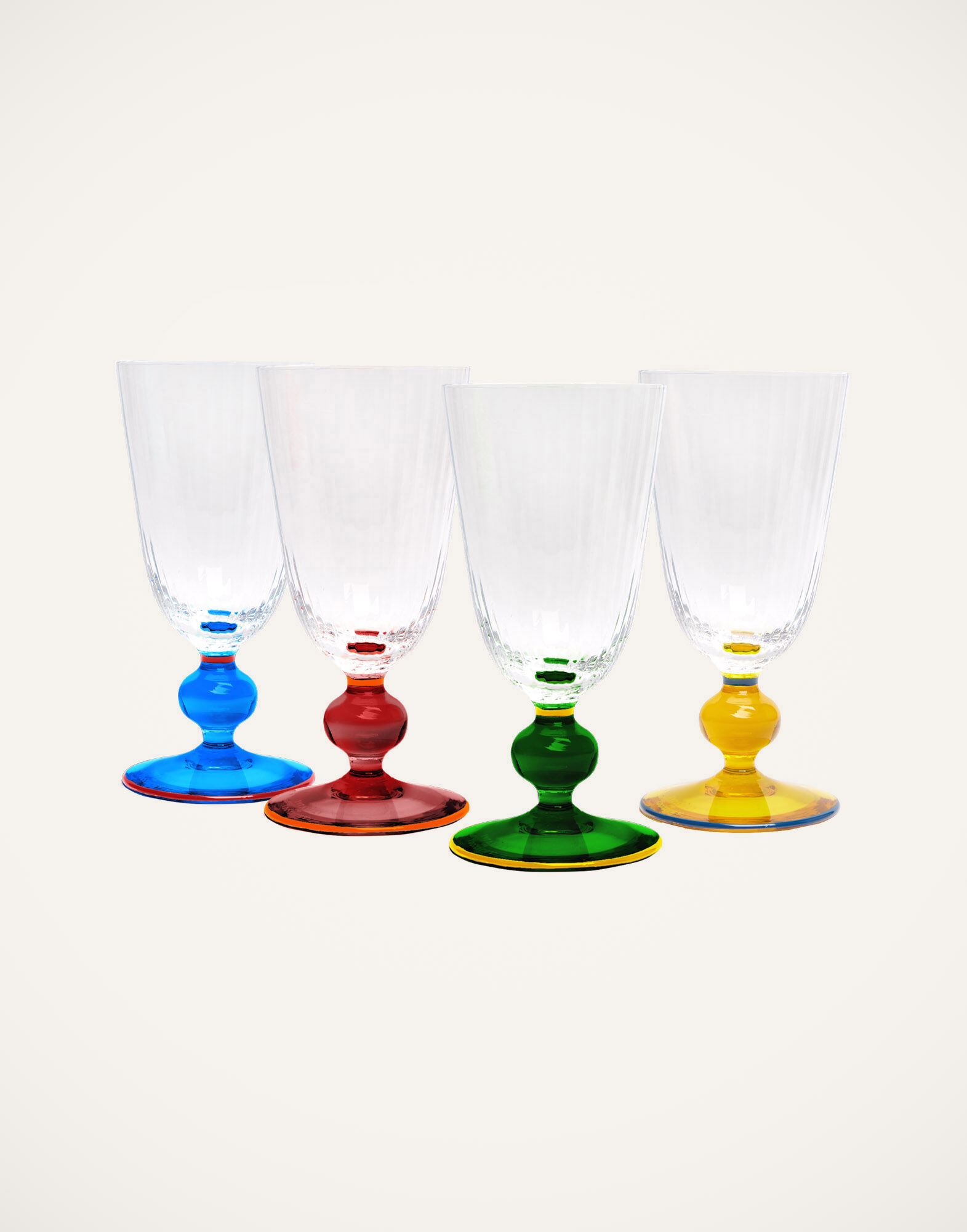 Perfetto Glasses Set of 4 La DoubleJ: Mixed Perfetto Glasses Set of 4 La DoubleJ: Mixed GLA0019MUR001
