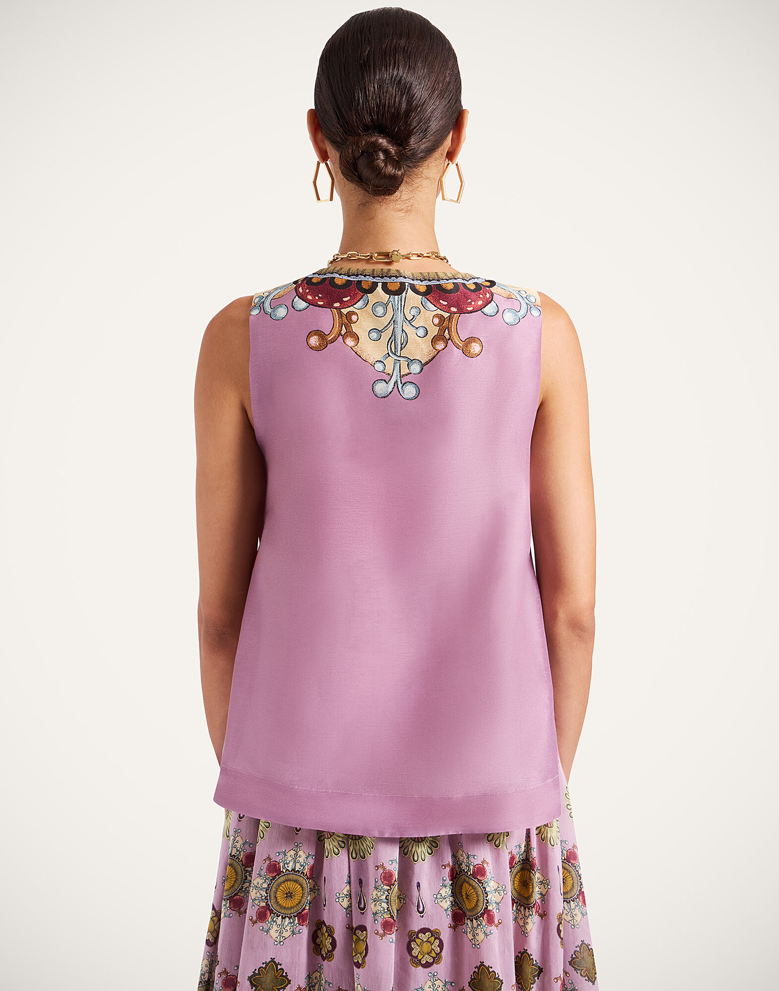 V-Neck Scala Top La DoubleJ: Nucleus Placée Dusty Pink TOP0167LIN010