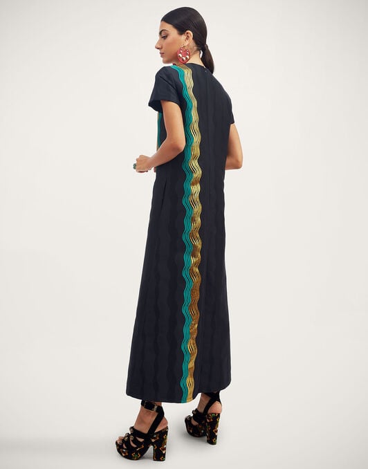 Super Swing Dress La DoubleJ: The Nile Black DRE0001JCQ081