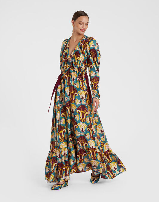Biennale Long Dress La DoubleJ: Dendera Light Blue DRE0593SIL001