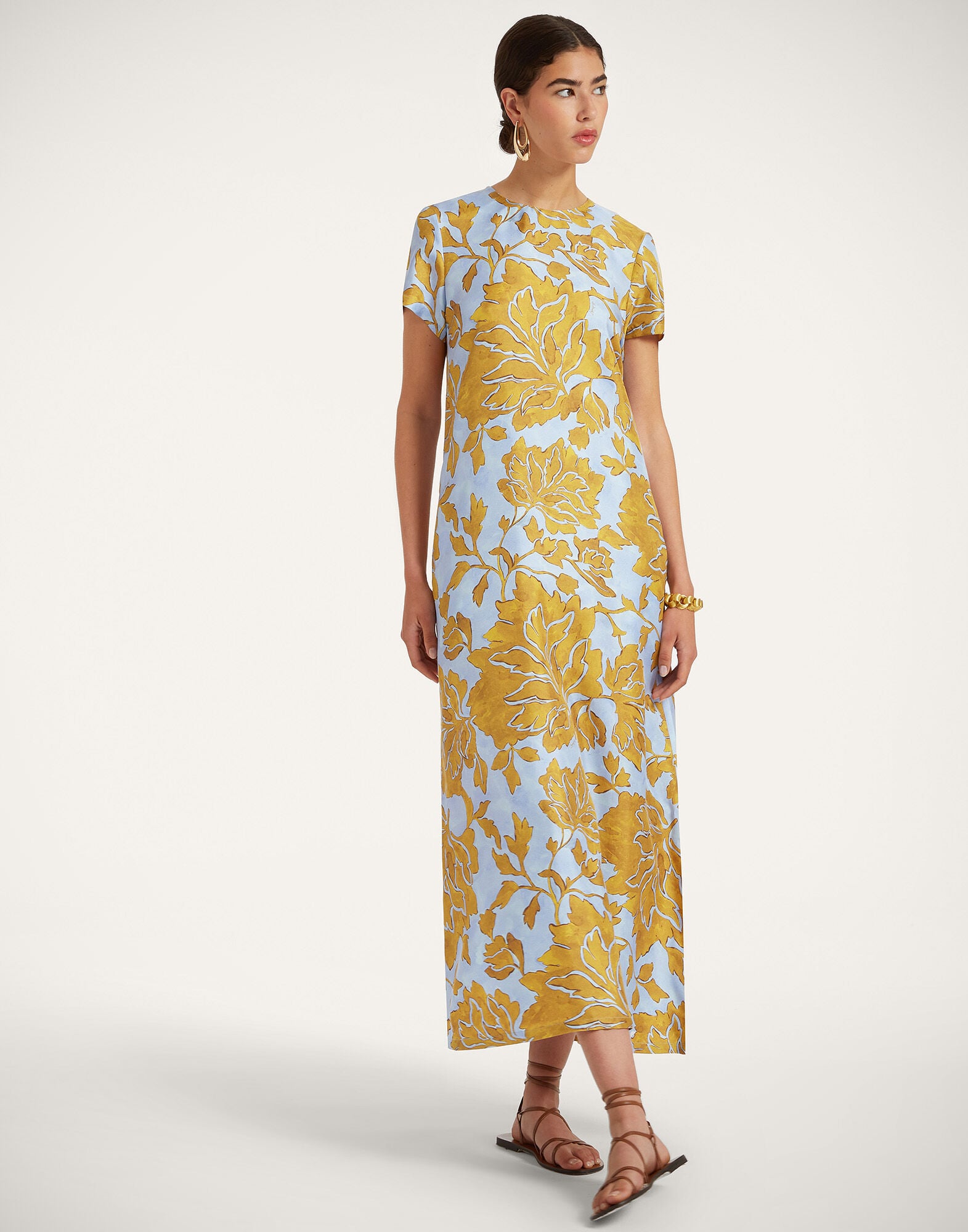 Swing Dress La DoubleJ: Tangle Light Blue Swing Dress La DoubleJ: Tangle Light Blue DRE0001SIL001