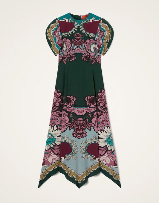 Cherie Scarf Dress La DoubleJ: Symposium Placée Dark Green Cherie Scarf Dress La DoubleJ: Symposium Placée Dark Green DRE0936CRE002