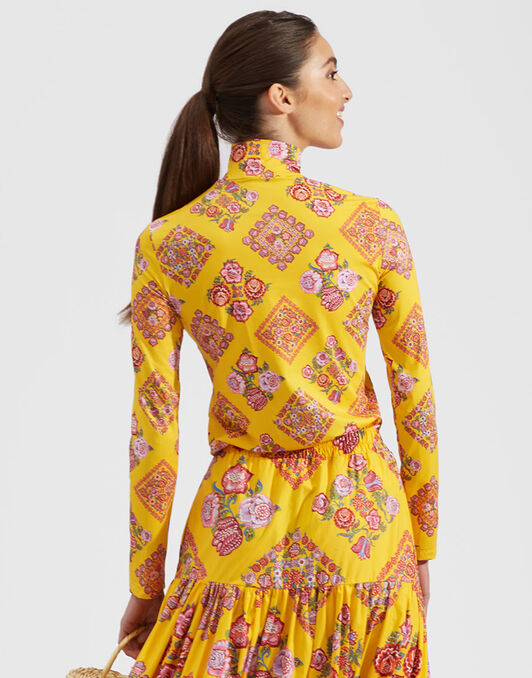 Turtleneck La DoubleJ: Cowgirl Giallo SHI0030JER005