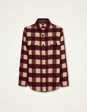 Better Than Your Boyfriend's Jacket La DoubleJ: Checkers Burgundy JAC0112VIS021