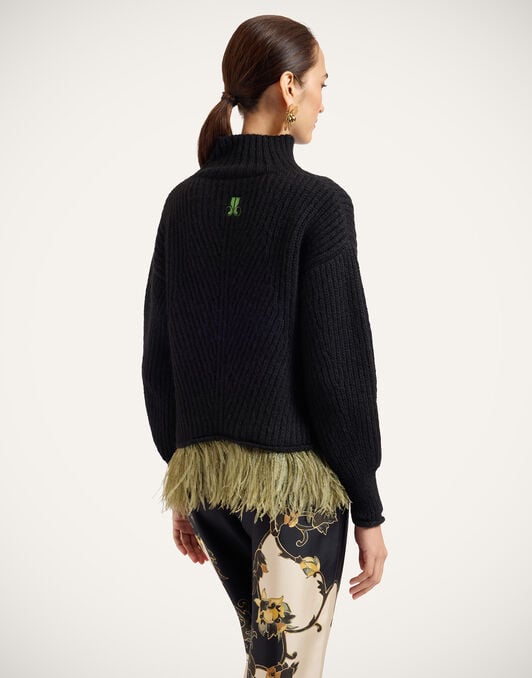 High Kick Sweater La DoubleJ: Solid Black High Kick Sweater La DoubleJ: Solid Black PUL0174KNI098