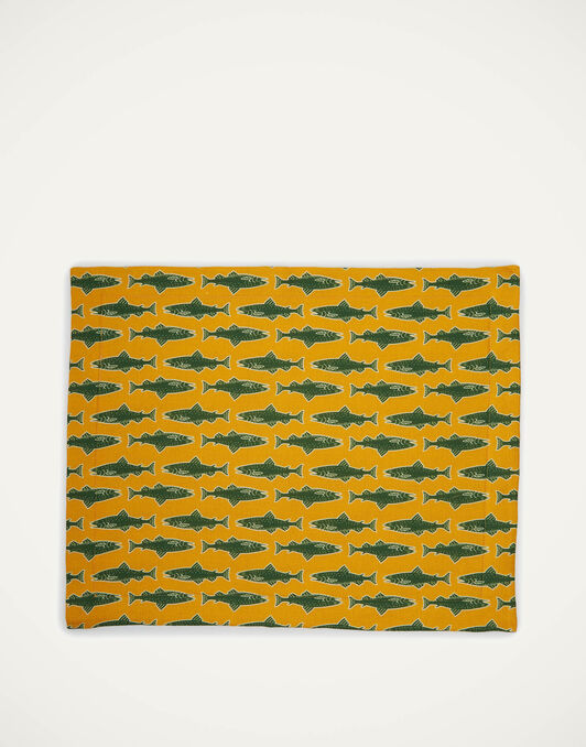 Placemat Set Of 2 La DoubleJ: Como Fish Yellow Placemat Set Of 2 La DoubleJ: Como Fish Yellow TBM0001LIN005
