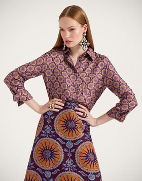 Boy Shirt La DoubleJ: Sovereign Mini Purple SHI0001SIL001