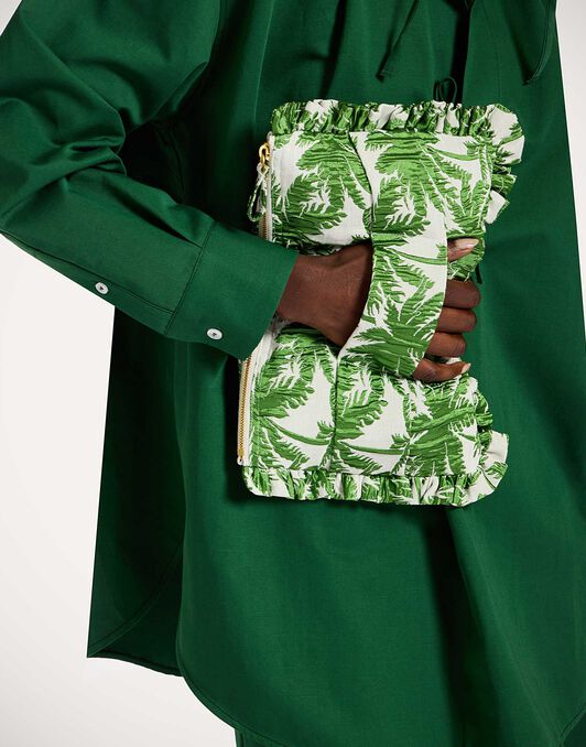 Hand Pochette La DoubleJ: Tropicana White BAG0059JCQ112