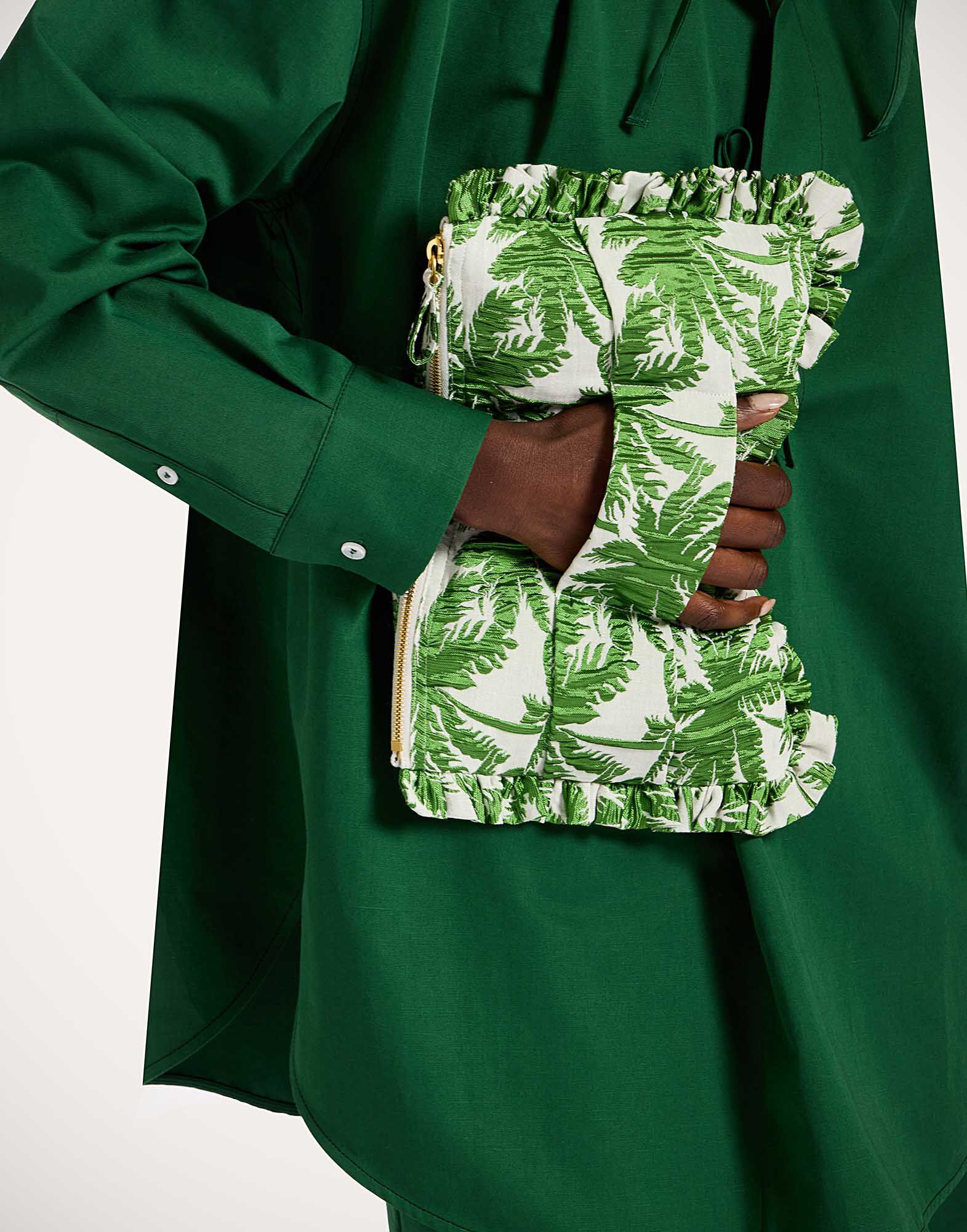 Hand Pochette La DoubleJ: Tropicana White BAG0059JCQ112