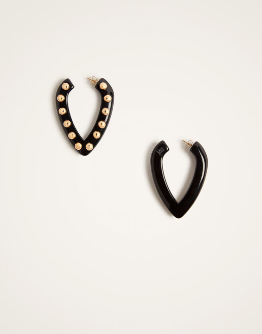 Dew Earrings La DoubleJ: Solid Black Dew Earrings La DoubleJ: Solid Black EAR0054POL004