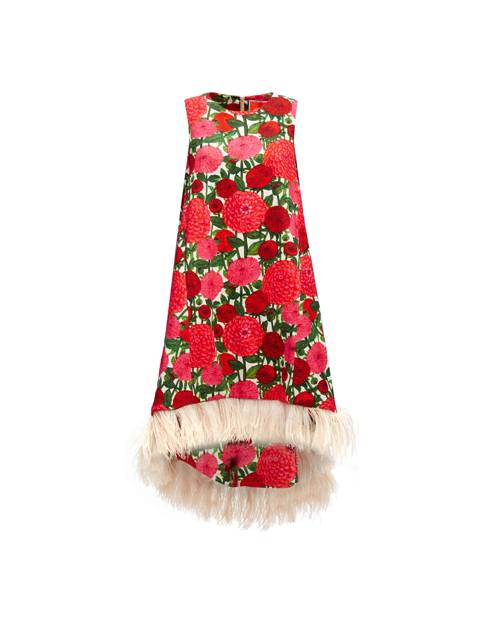 La Scala High Dress (With Feathers) La DoubleJ: Pink Dahlias La Scala High Dress (With Feathers) La DoubleJ: Pink Dahlias DRE0211COT005