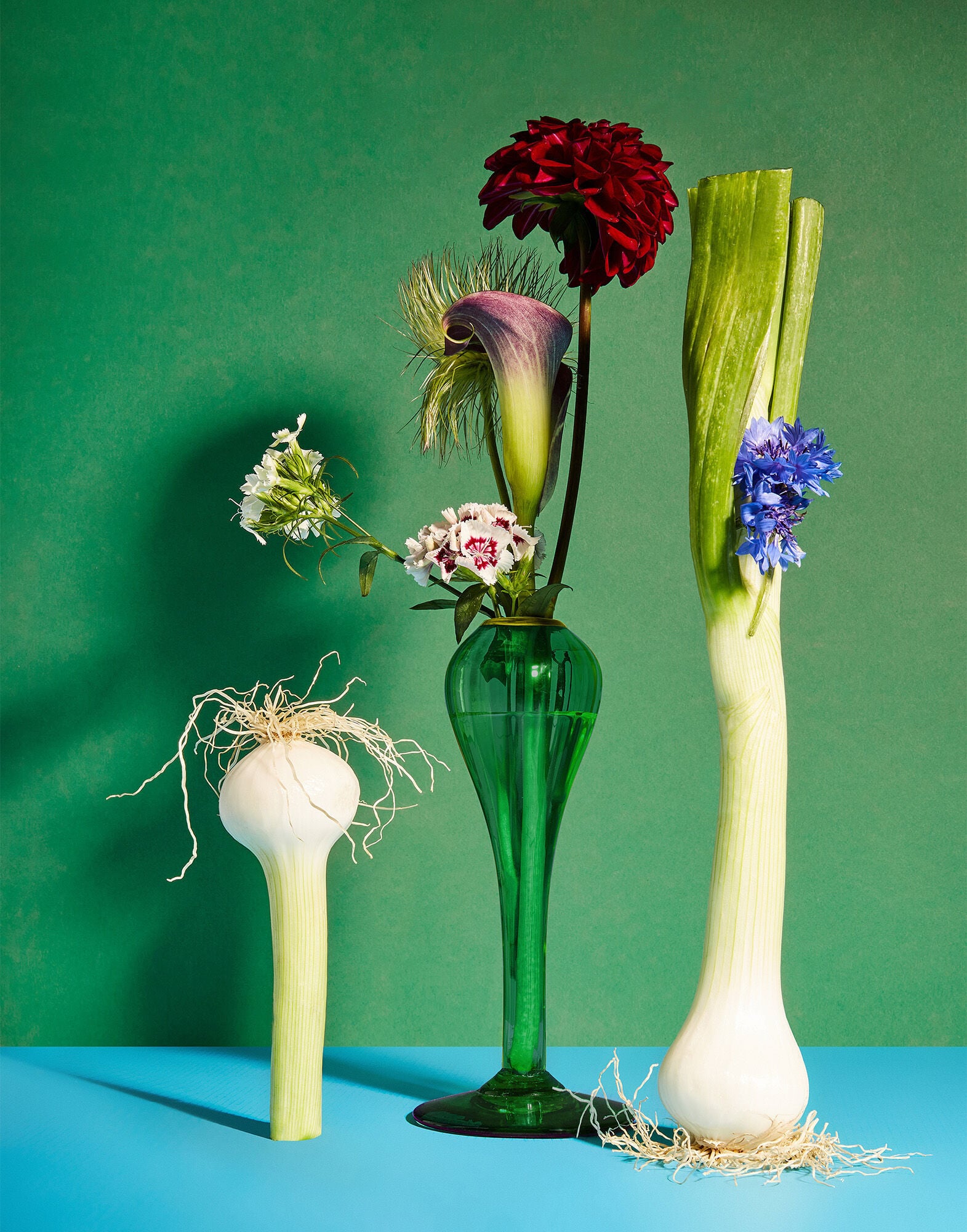 Scallion Vase La DoubleJ: Verde SCL0001MUR001