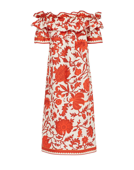 Breakfast Dress La DoubleJ: Dragonflower Red Breakfast Dress La DoubleJ: Dragonflower Red DRE0331COT039