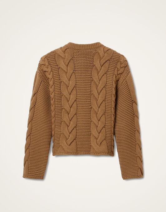 Portrait Cardigan La DoubleJ: Solid Brown Portrait Cardigan La DoubleJ: Solid Brown PUL0211KNI120