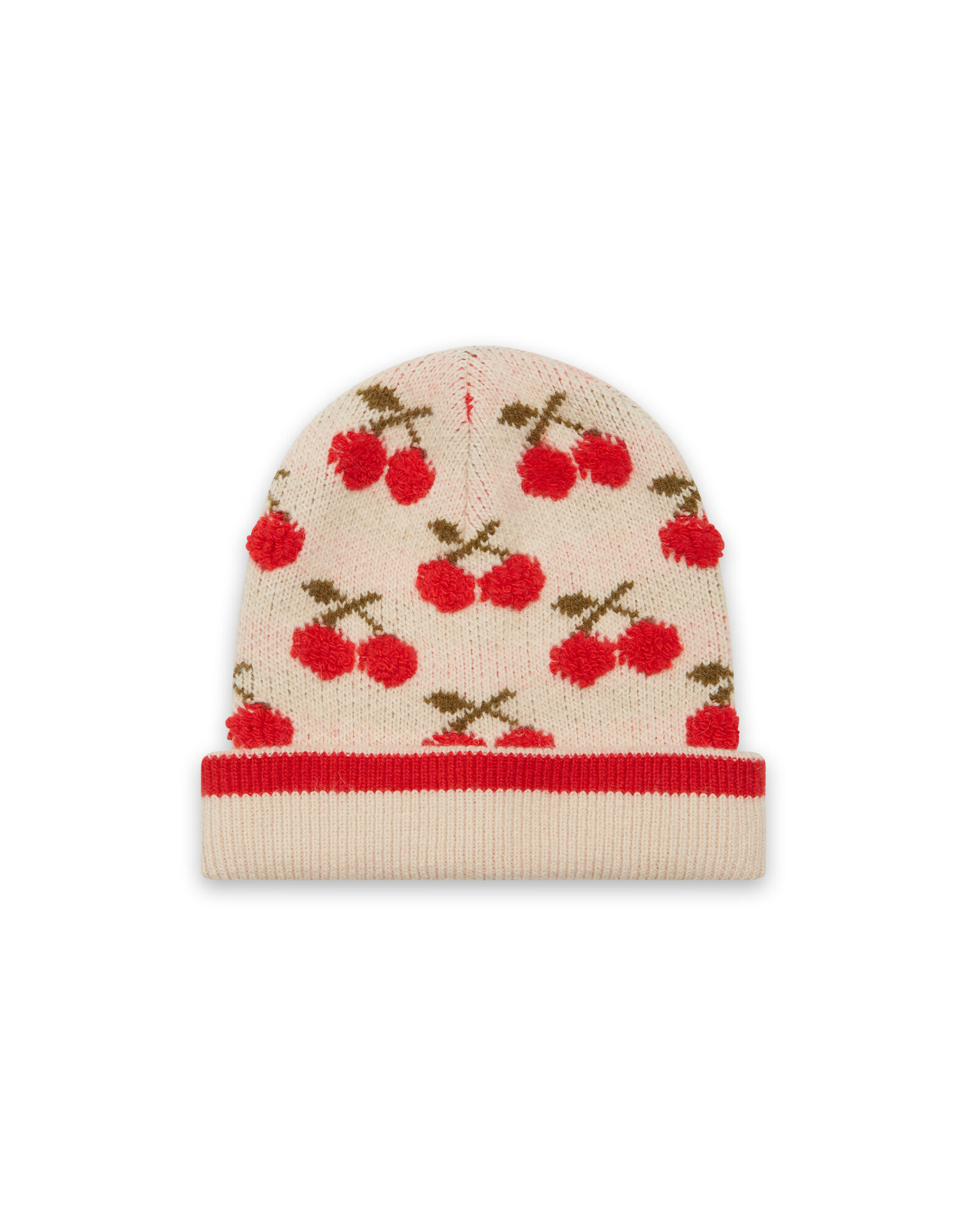 Cherry Beanie La DoubleJ: Off White Cherry Beanie La DoubleJ: Off White HAT0016KNI092