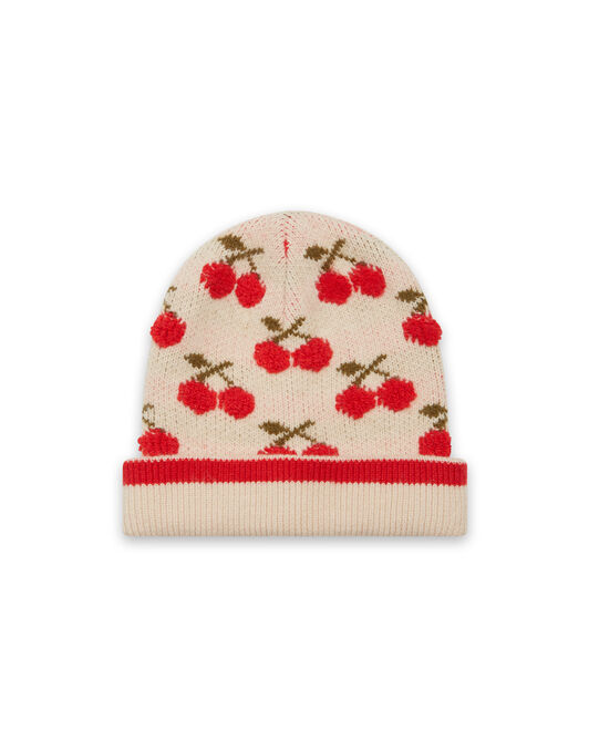 Cherry Beanie La DoubleJ: Off White Cherry Beanie La DoubleJ: Off White HAT0016KNI092